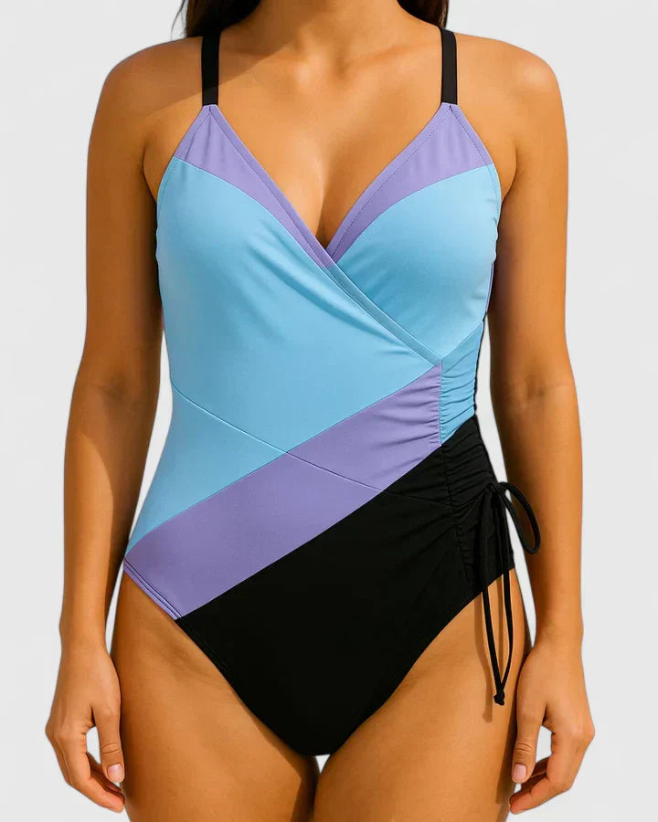 Inés | Bañador Elegante con Efecto Moldeador y Fruncidos