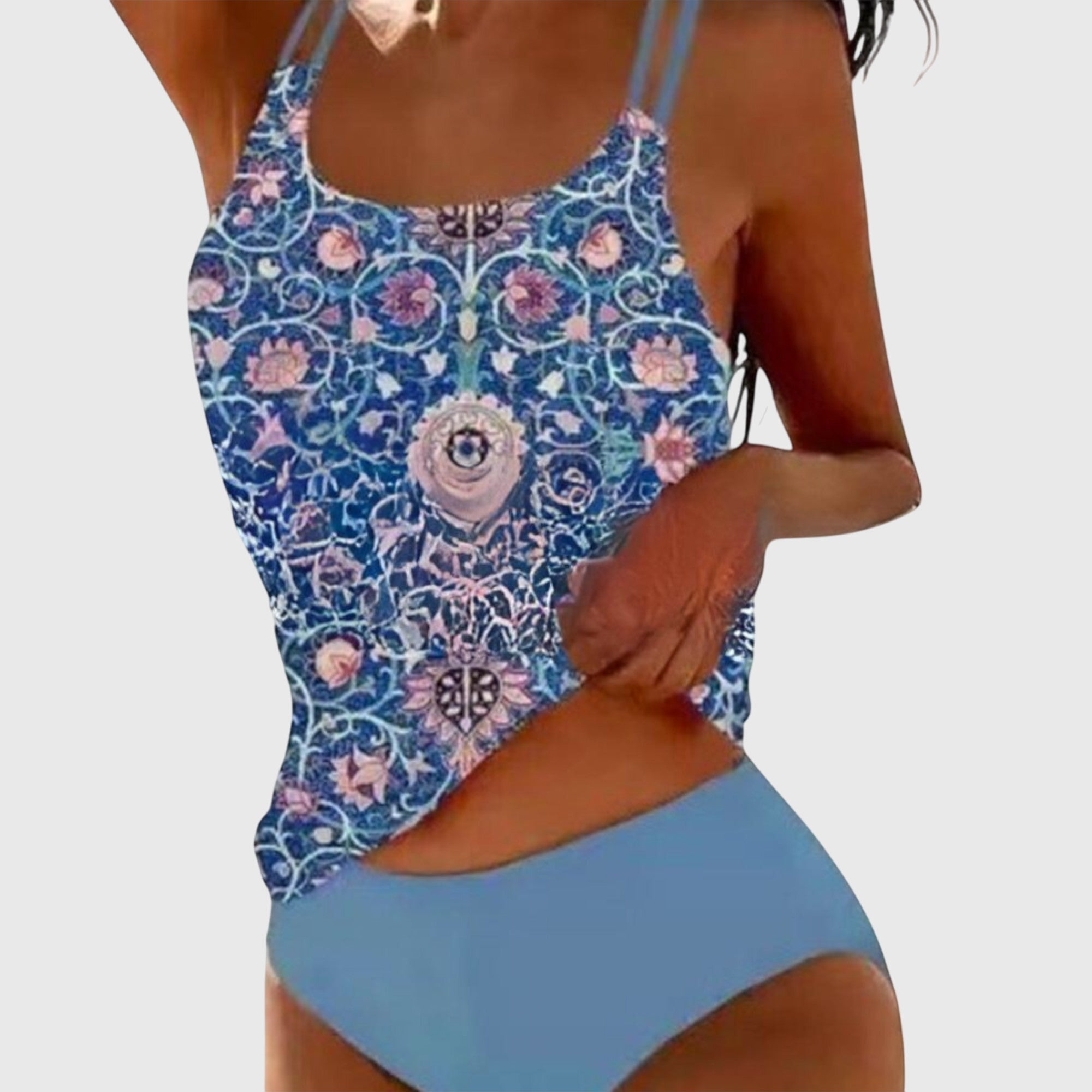 Catalina | Conjunto de Baño con Estampado Exótico y Protección Solar