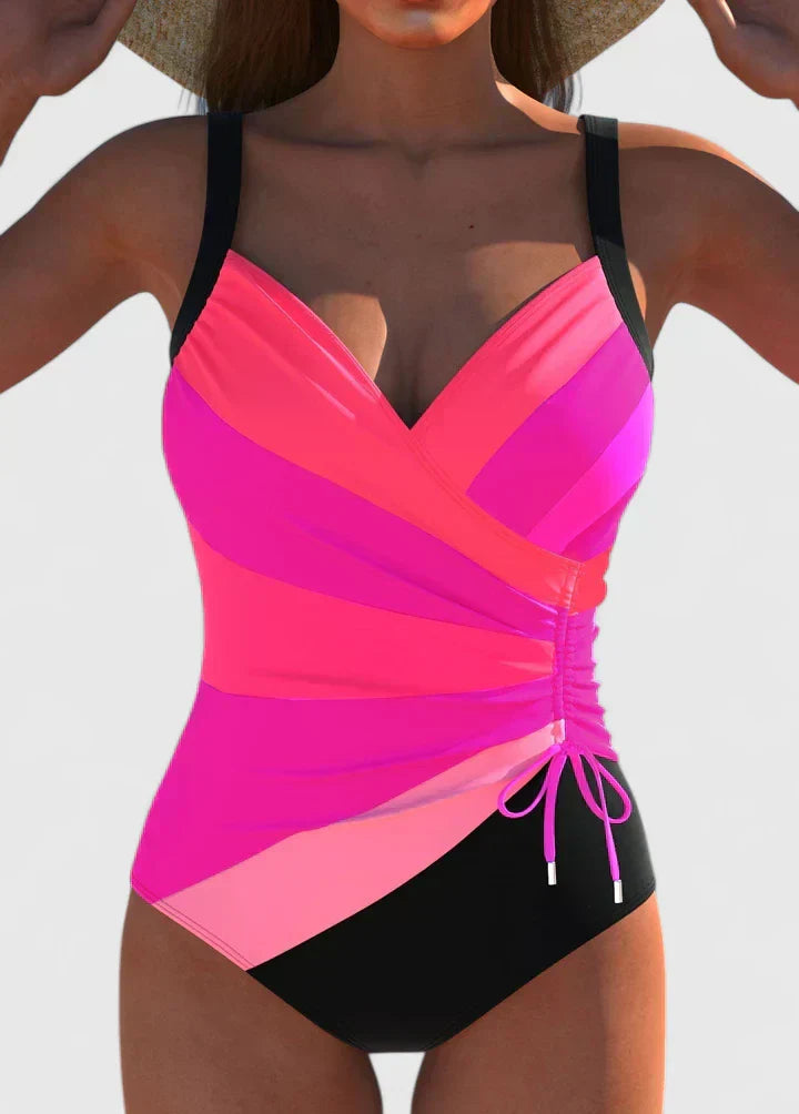 Inés | Bañador Elegante con Efecto Moldeador y Fruncidos