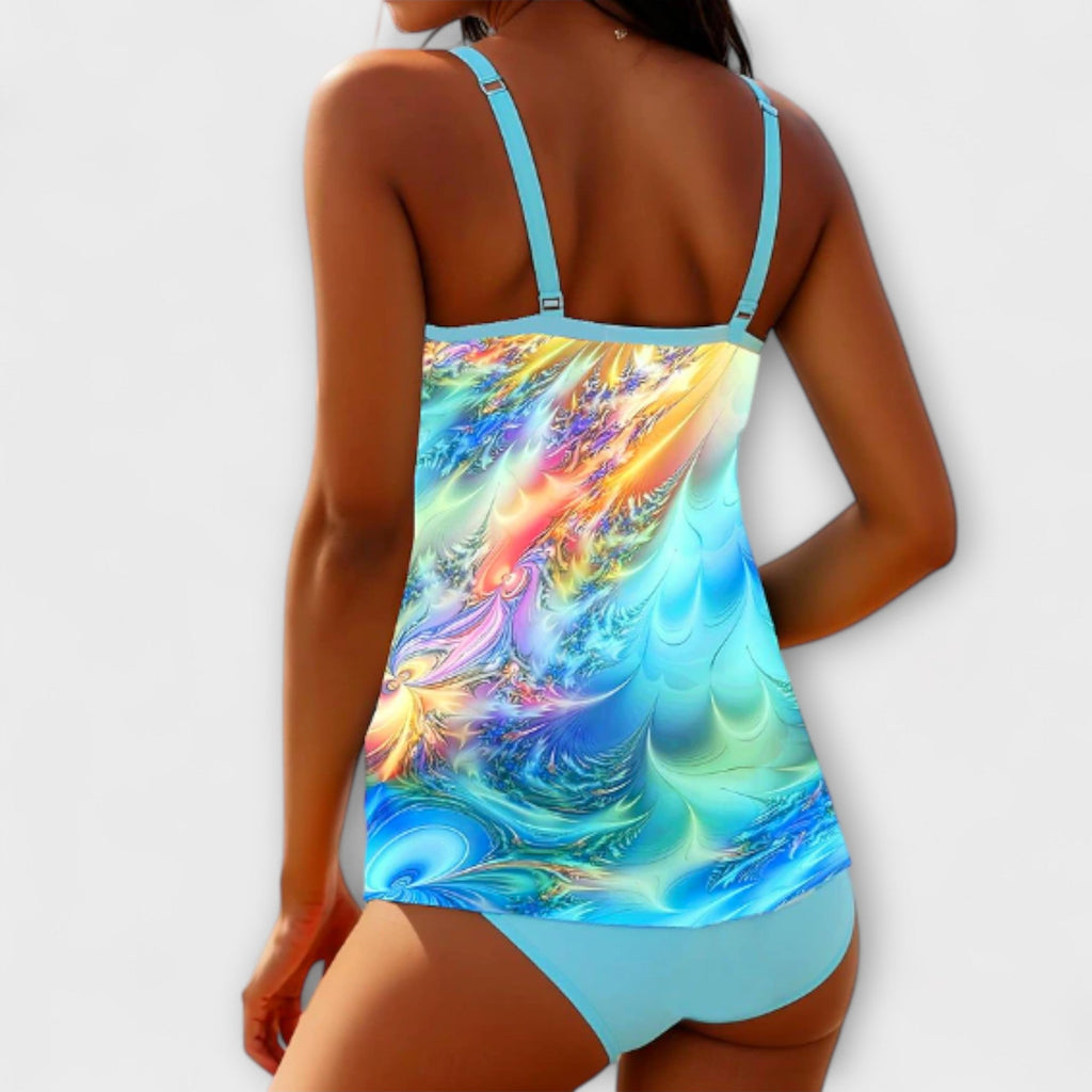 Marta | Conjunto Tankini Estilizador de Secado Rápido