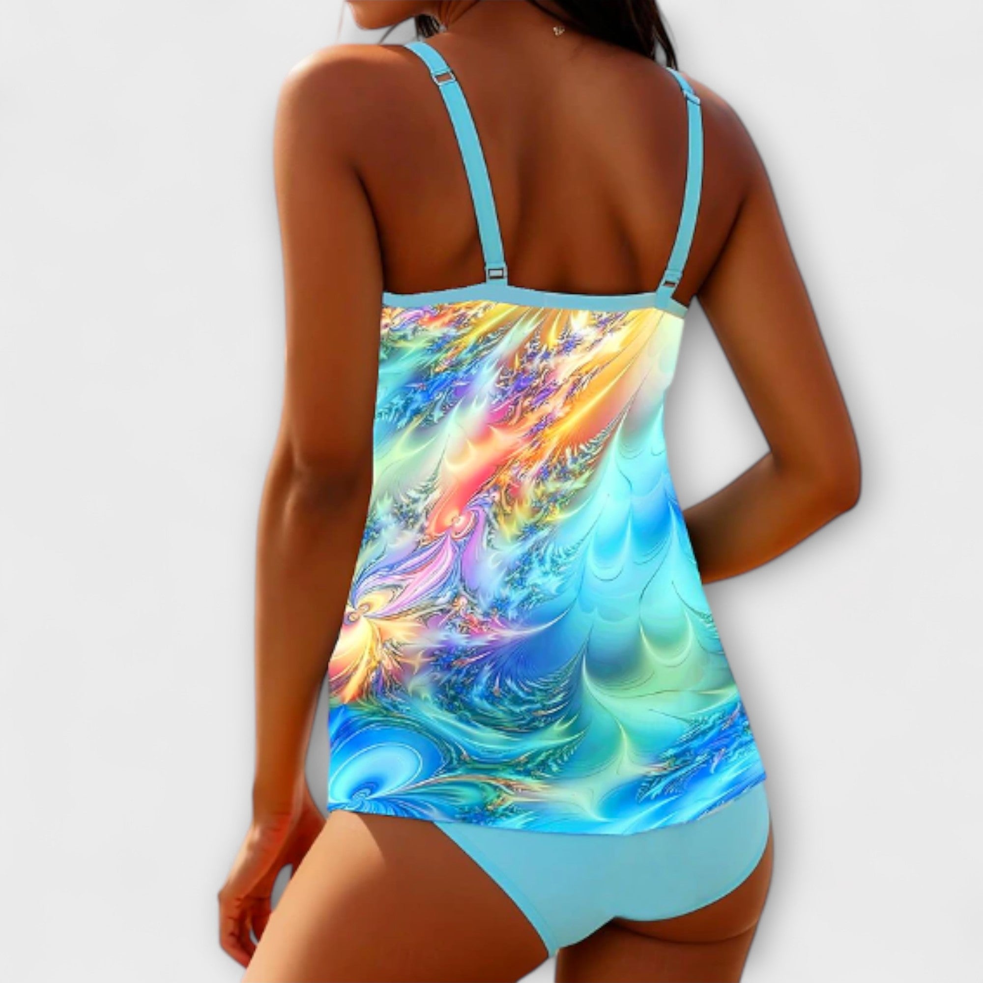 Marta | Conjunto Tankini Estilizador de Secado Rápido