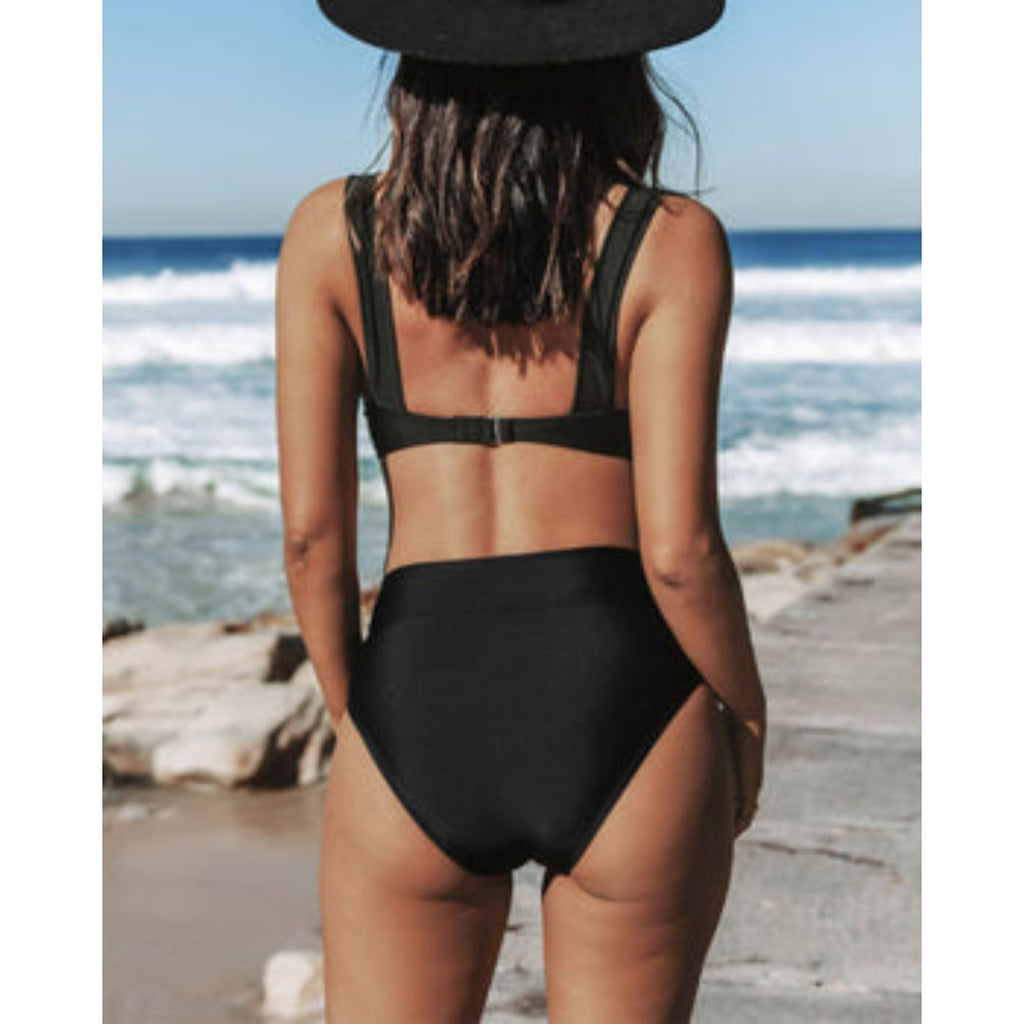 Clara | Conjunto de Baño de Talle Alto con Cuello Americano